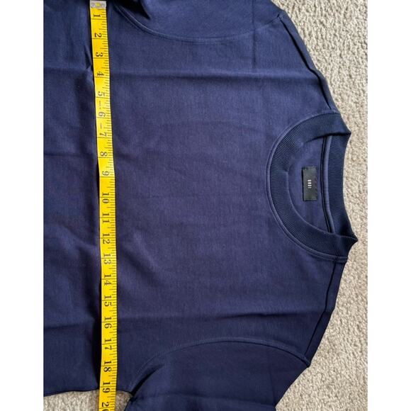 Godi Wear Classic Heavyweight Boxy Navy T-shirt & Black Pants Mens Xsmall NEW - Picture 5 of 12